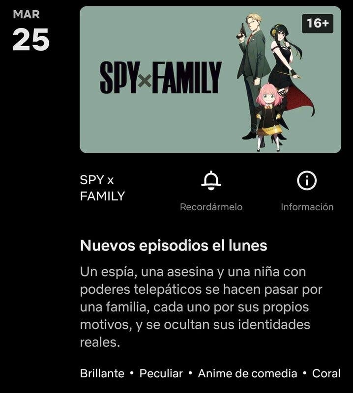 Spy x Family Netflix España