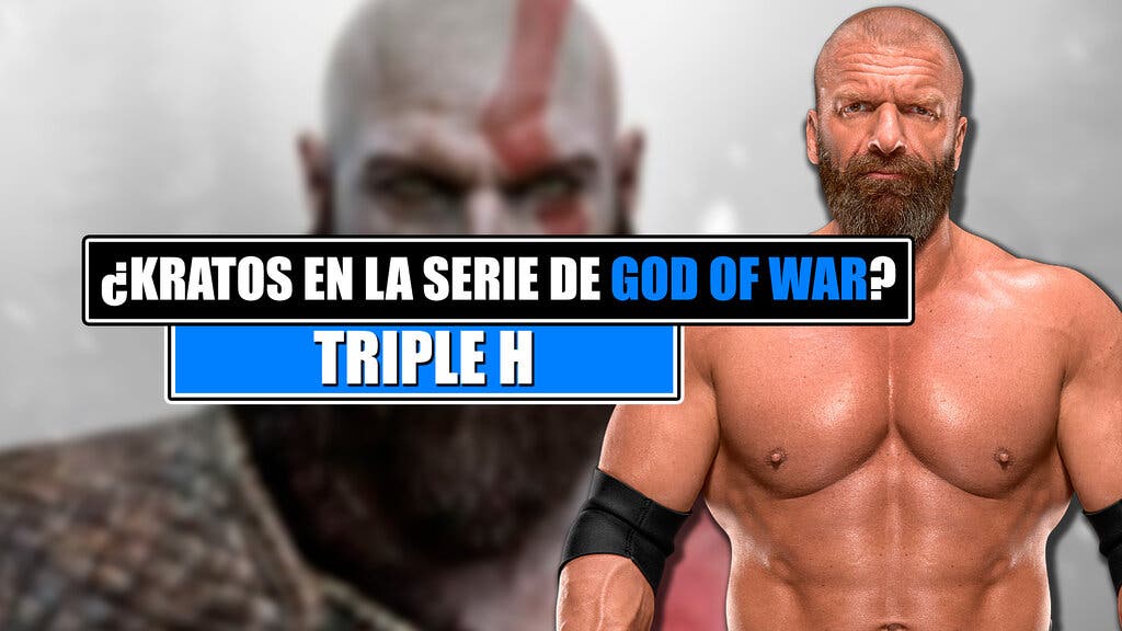 triple h como kratos en la serie god of war