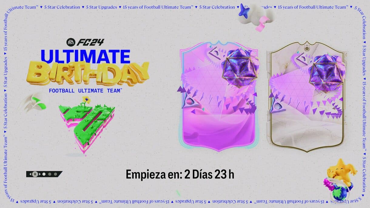 Pantalla de carga que confirma el inicio de Ultimate Birthday en EA Sports FC 24 Ultimate Team
