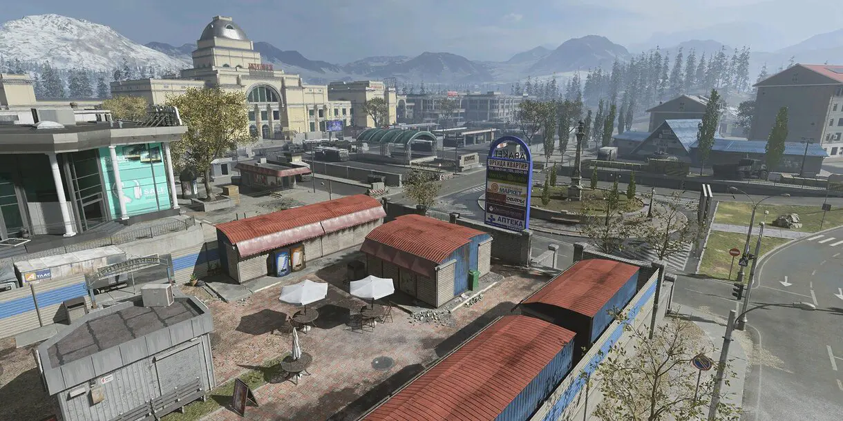 Así se ve Promenade West en Warzone Mobile