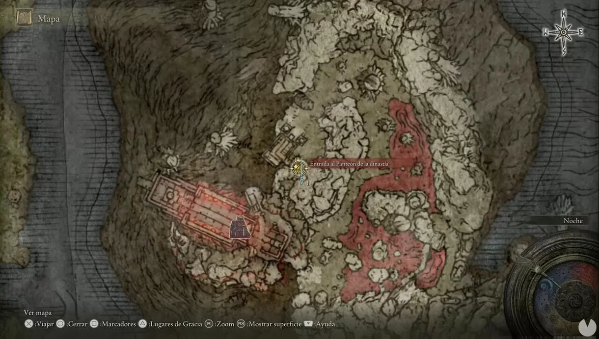 Mapa para acceder a Erdtree