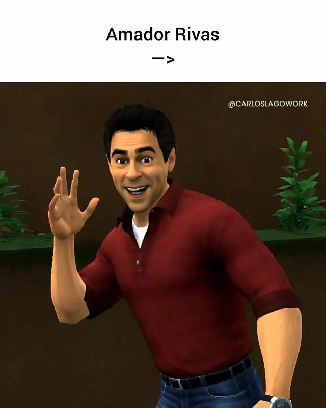 Recrean a varios famosos de España como personajes de PS2