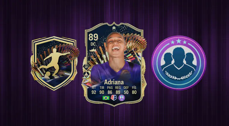 Imagen de EA Sports FC 24: ¿Merece la pena Adriana TOTS Live? (Carta SBC)