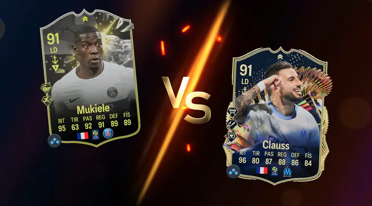 Imagen de EA Sports FC 24: ¿Es Clauss TOTS Live mejor lateral que Mukiele Showdown Plus?