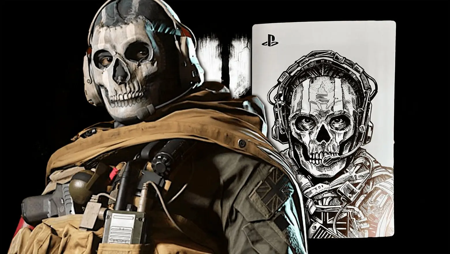Esta PS5 de Call of Duty personalizada con la cara de 'Ghost' es lo mejor que verás el día de hoy