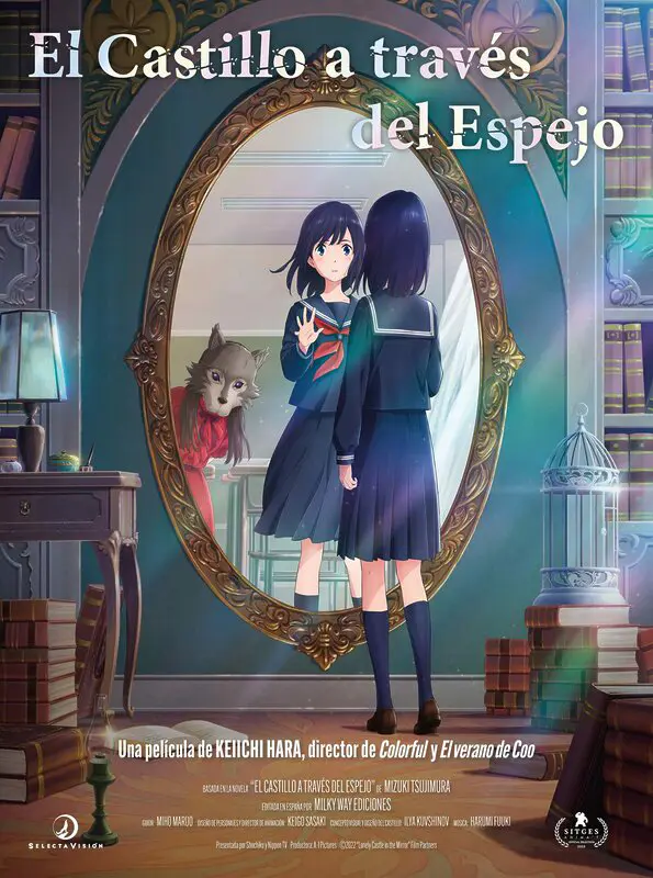 El castillo a traves del espejo poster