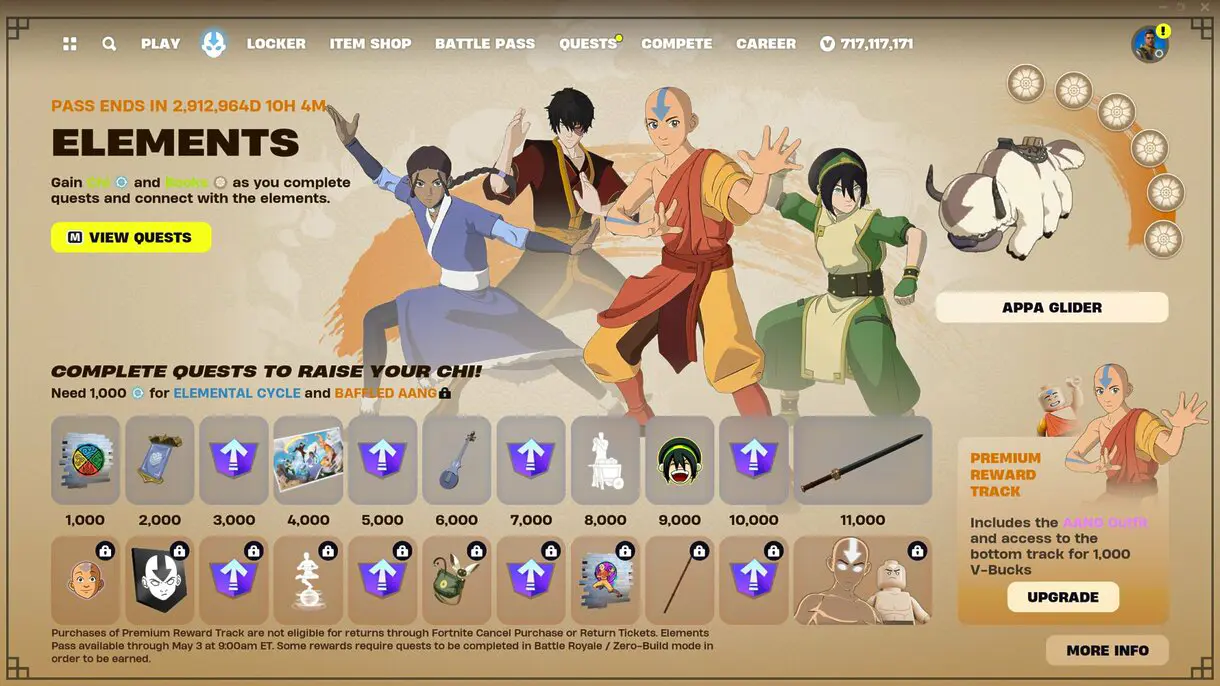 Así son las recompensas gratis de Avatar y Fortnite