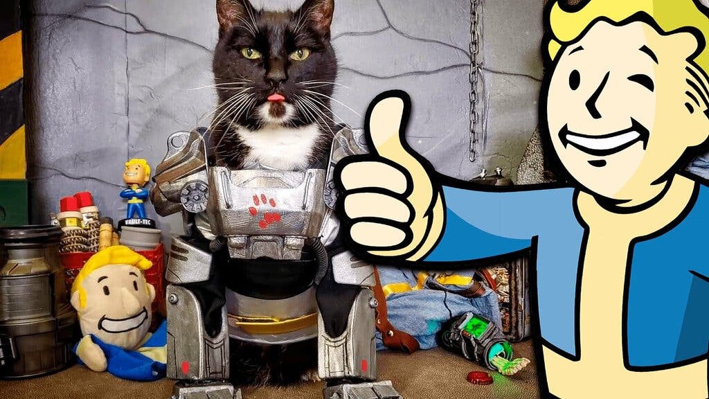 Este fan viste a su gato con una servoarmadura de Fallout y es lo más adorable (e increíble) que verás hoy