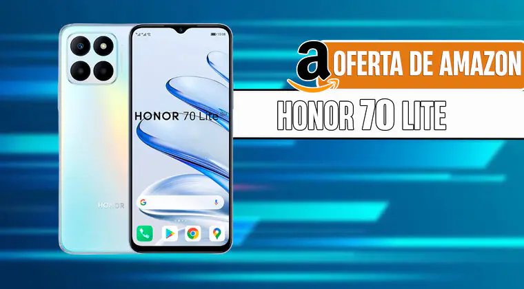 Imagen de HONOR 70 Lite 5G con un 46% de descuento en Amazon