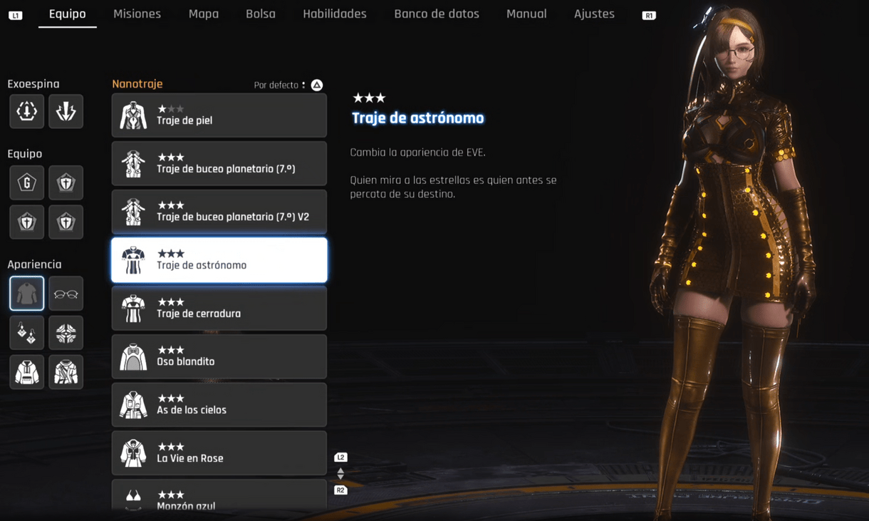 Stellar Blade - Trajes - Areajugones