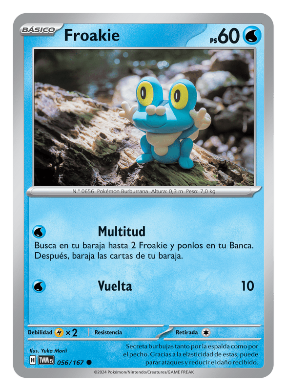 JCC Pokemon Mascarada Crepuscular Froakie