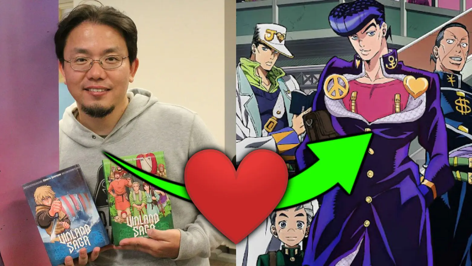 el autor de vinland saga ama jojo's