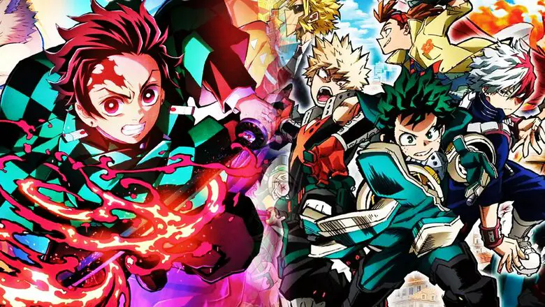 kimetsu no yaiba my hero academia (1)
