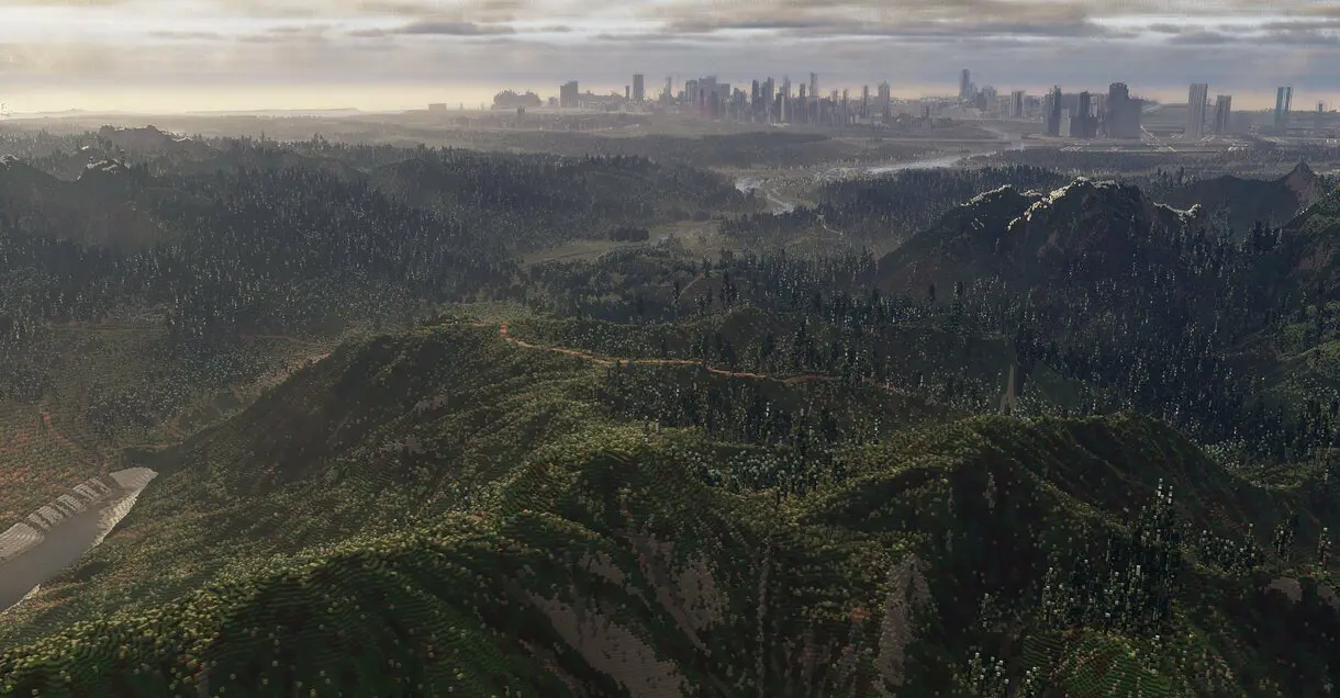 ciudad en Minecraft