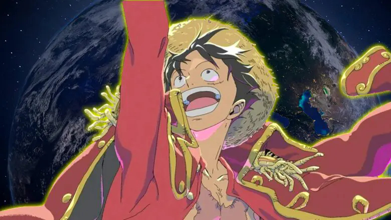 luffy celebrando