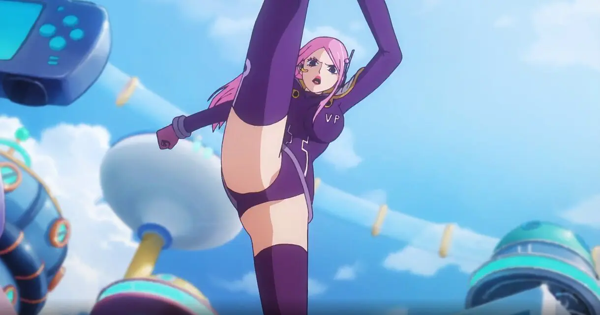 bonney dando una patada