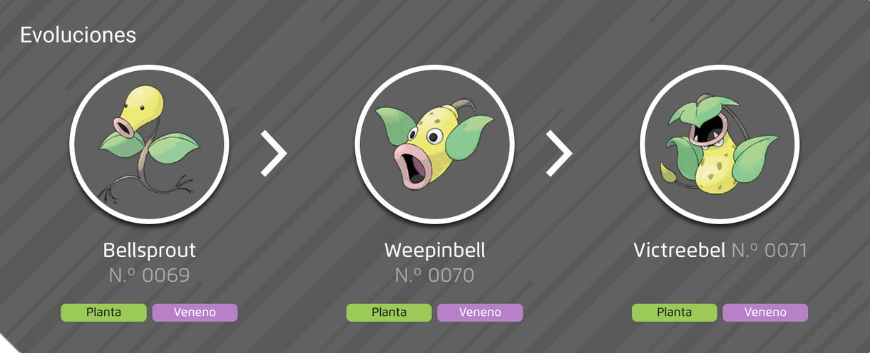 Pokemon Bellsprout Weepinbell Victreebel