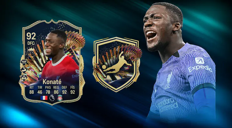 Imagen de EA Sports FC 24: ¿Merece la pena Ibrahima Konaté TOTS? (Jugador SBC)