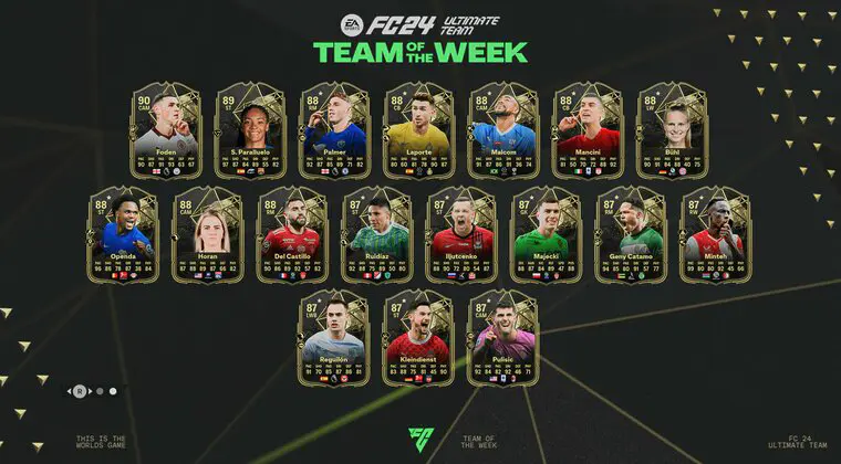 Imagen de El último TOTW de EA Sports FC 24 llega con catorce Featured IF