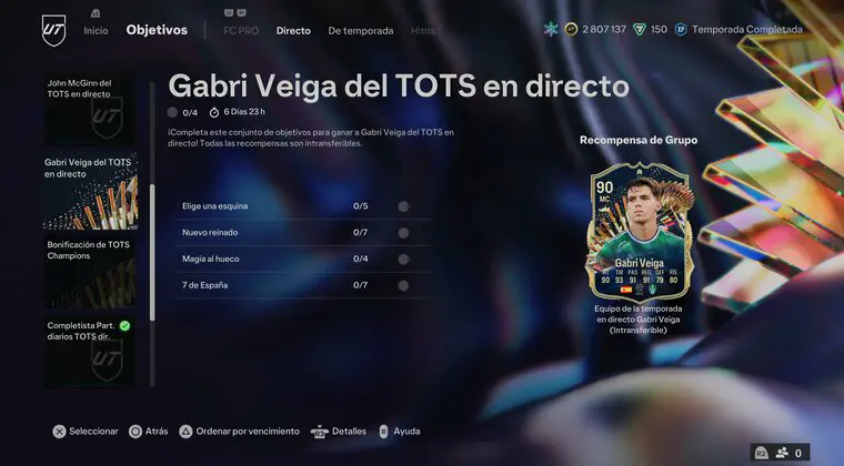Imagen de EA Sports FC 24: nuevo TOTS Live en objetivos. Llega Gabri Veiga free to play