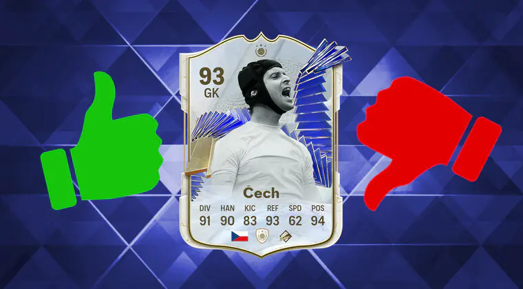 Imagen de EA Sports FC 24: review de Cech Icono del TOTY. ¿Portero competitivo y fácil de conseguir?