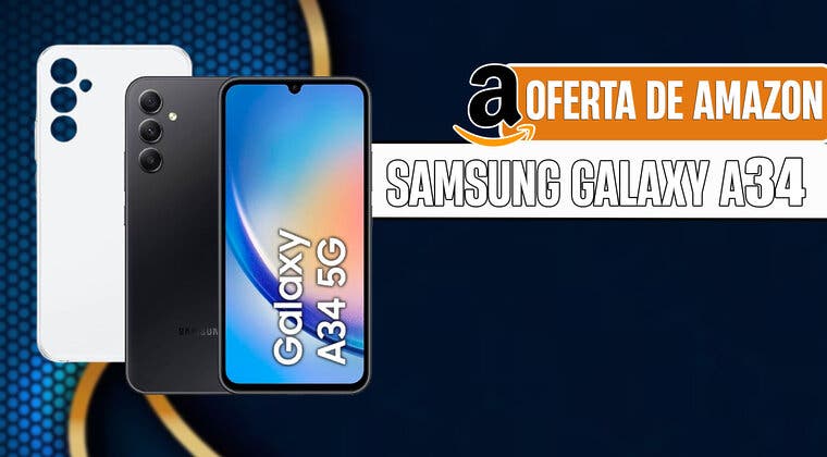 Imagen de Oferta exclusiva en Amazon: Samsung Galaxy A34 rebajado un 46% más funda de regalo