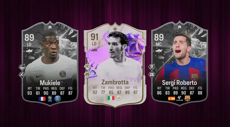 Imagen de EA Sports FC 24: ¿Merecen la pena Sergi Roberto y Mukiele Showdown? + Zambrotta SBC