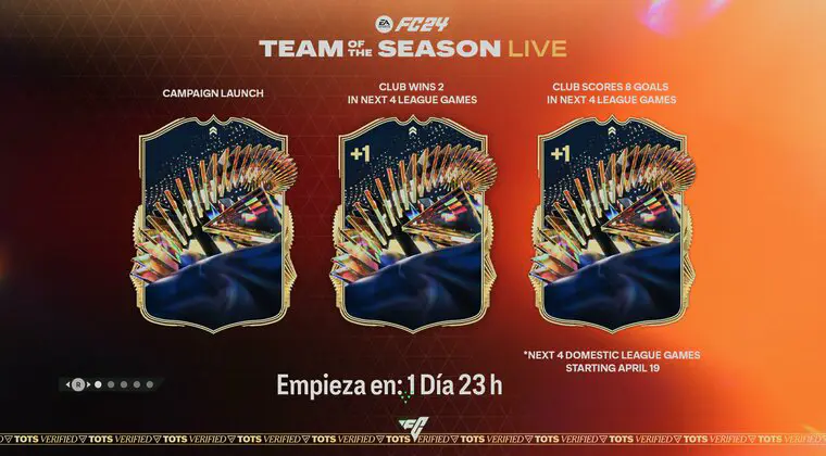 Imagen de EA Sports FC 24: confirmado el sistema de mejoras de los TOTS LIVE (que serán los primeros)