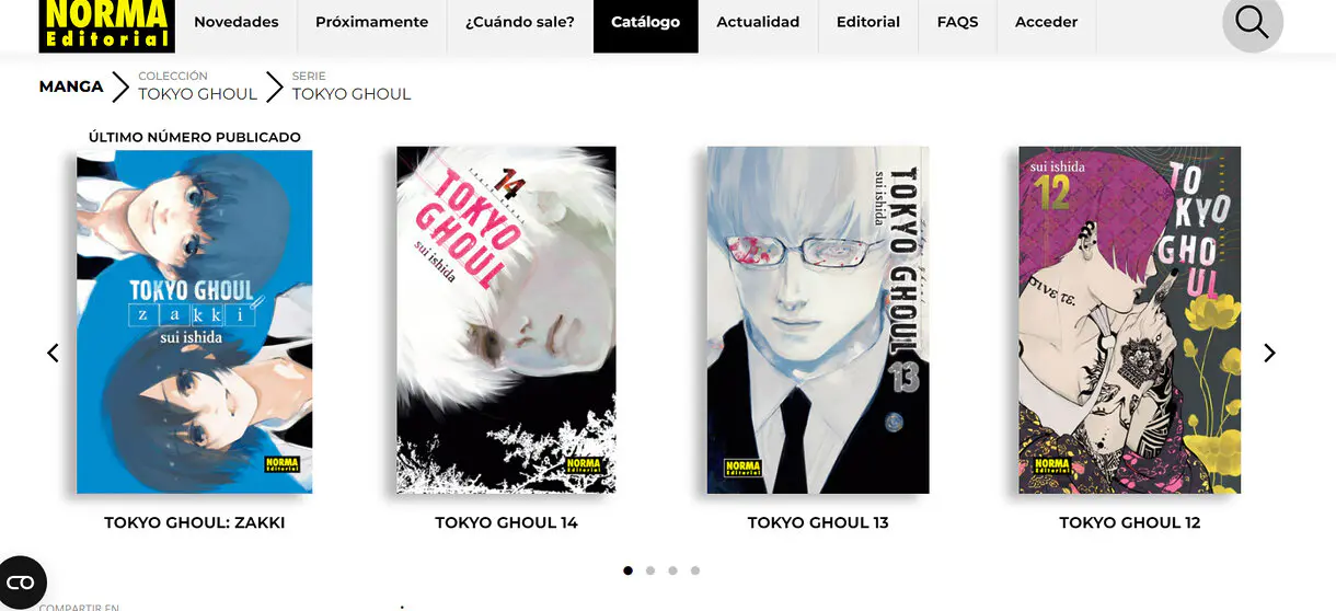 Tokyo Ghoul en Norma Editorial