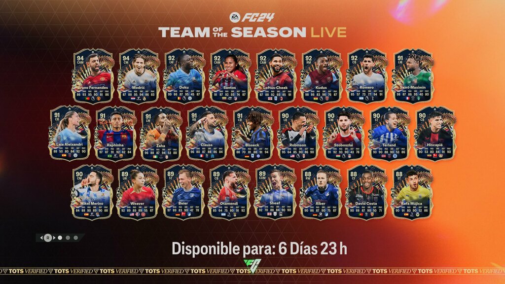 tots live transferibles de ea sports fc 24