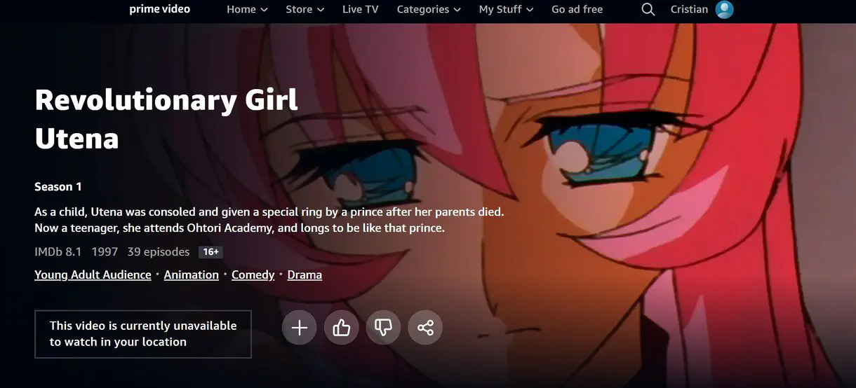 utena prime video