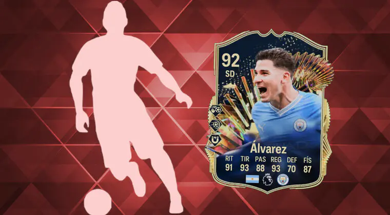 Imagen de EA Sports FC 24: esta carta es una especie de Julián Álvarez TOTS con cinco de skills