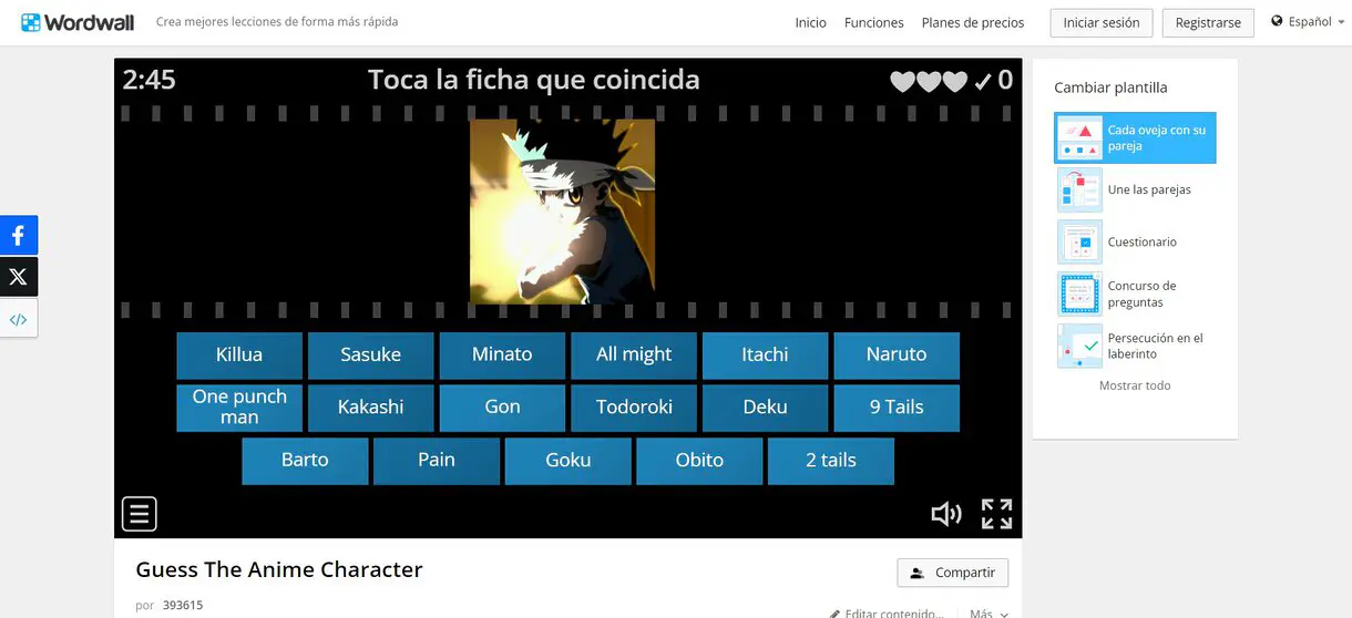 anime juego