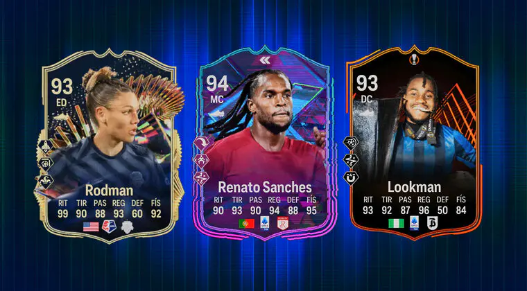 Imagen de EA Sports FC 24: ¿Merecen la pena Renato Sanches Flashback, Rodman TOTS y Lookman RTTF?