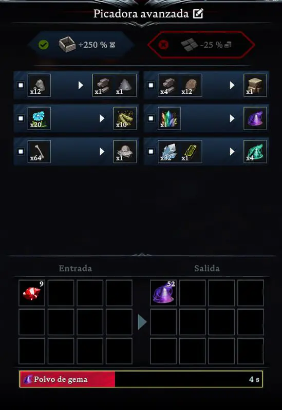 Cómo conseguir polvo de gemas en V Rising