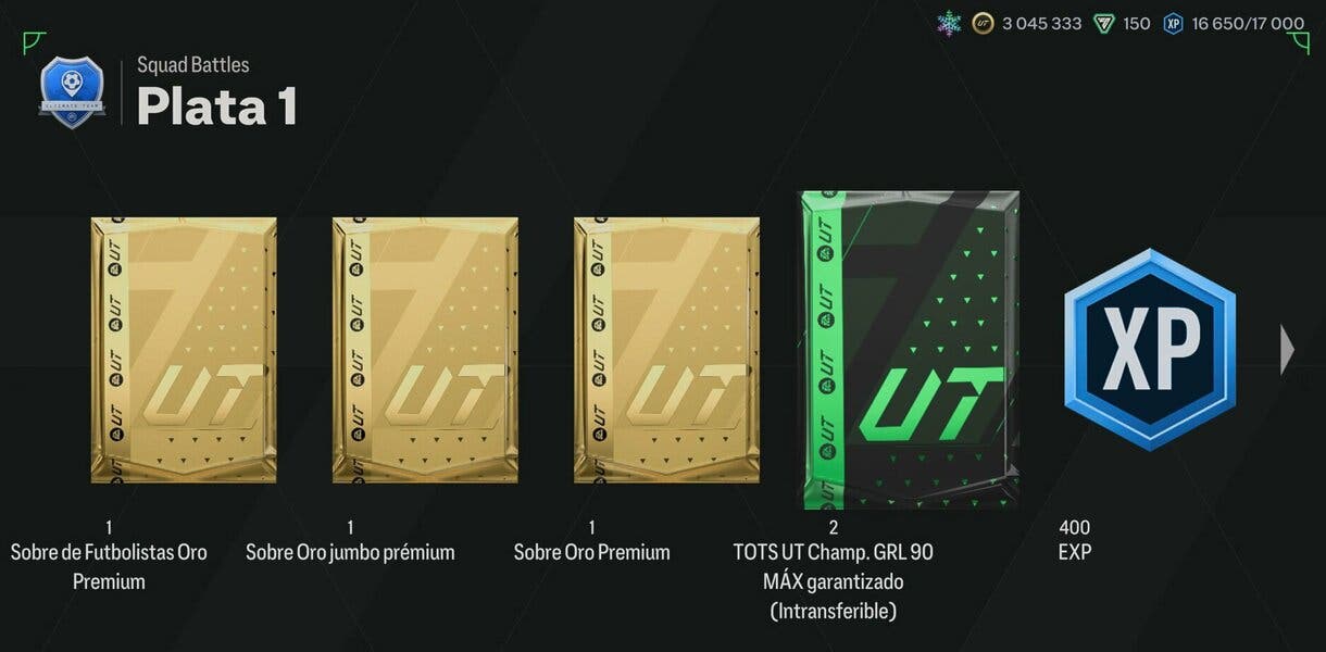 Part of the current Squad Battles EA Sports FC 24 Ultimate Team Silver 1 rewards