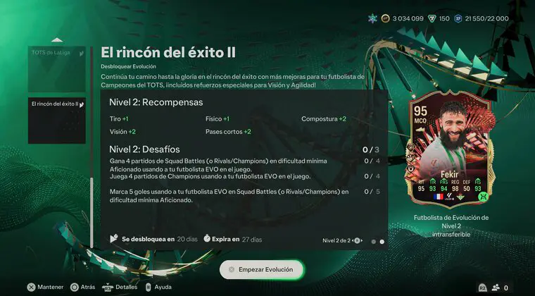 Imagen de EA Sports FC 24: nueva Evolución en la que encaja Fekir TOTS Champions (El rincón del éxito II)