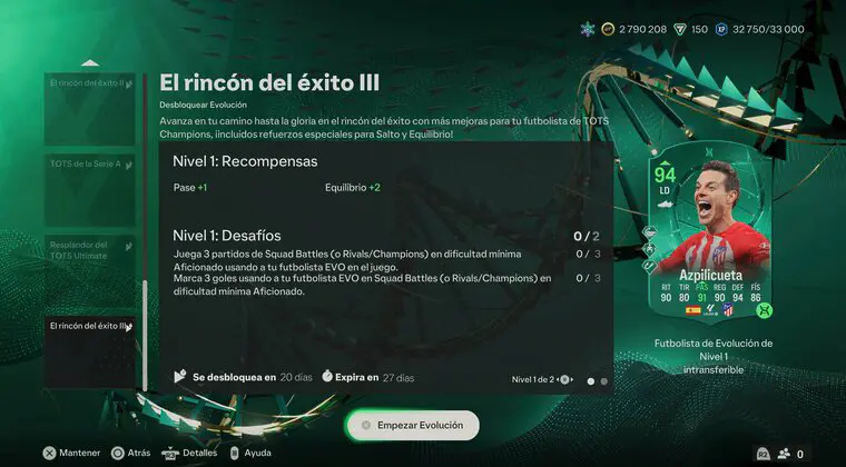 Imagen de EA Sports FC 24: llegó la 3ª Evolución de El rincón del éxito. Estos son sus requisitos y mejoras
