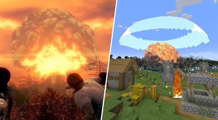 Imagen de Crean un mod para convertir Minecraft en Fallout con una explosión nuclear mucho más realista