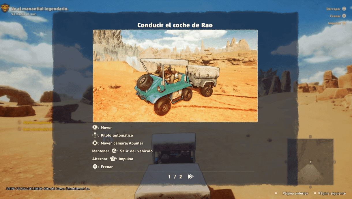 Sand Land - Guía vehículos - Areajugones