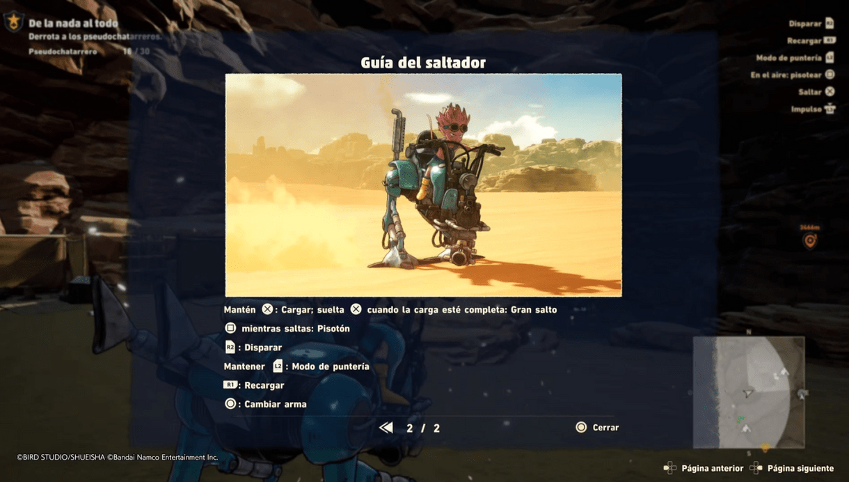 Sand Land - Guía vehículos - Areajugones