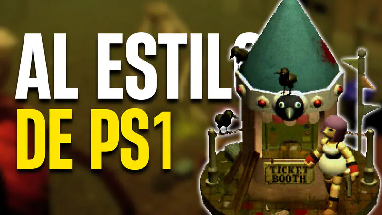 Imagen de Crow Country junto al texto Al estilo de PS1