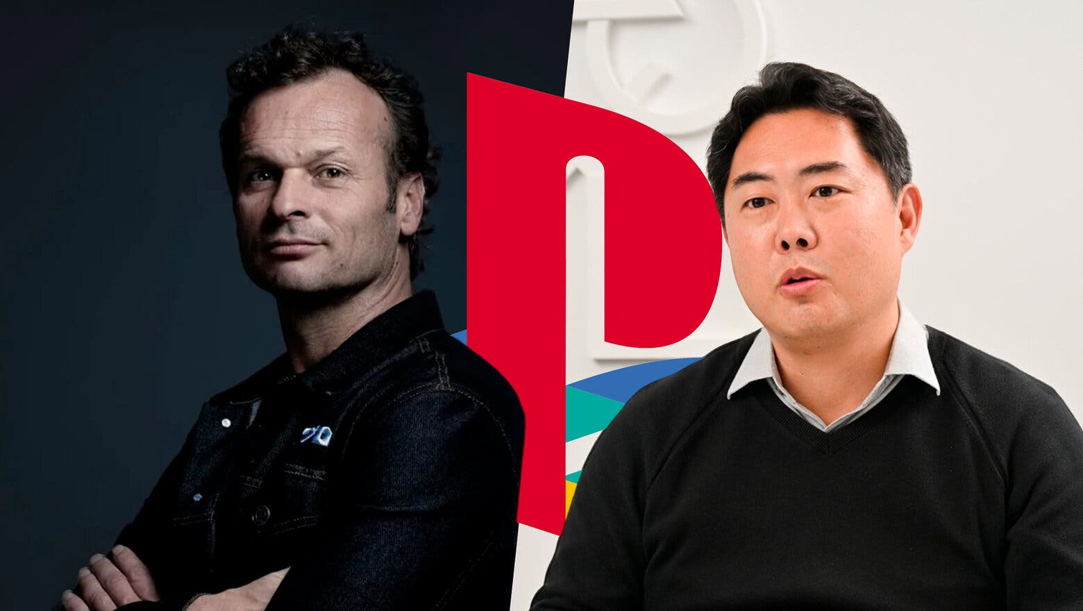 Imagen que muestra los dos nuevos CEO de PlayStation junto al logo de la marca