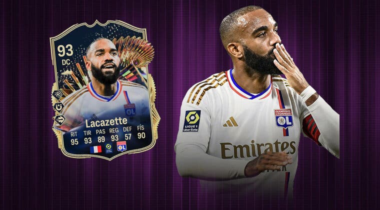 Imagen de EA Sports FC 24: ¿Merece la pena Alexander Lacazette TOTS? (Carta SBC)