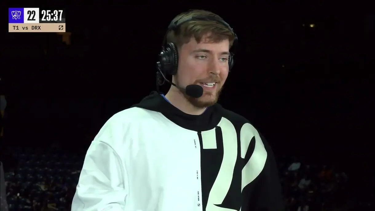 MrBeast Worlds LoL 2022 League Of Legends Mundiales