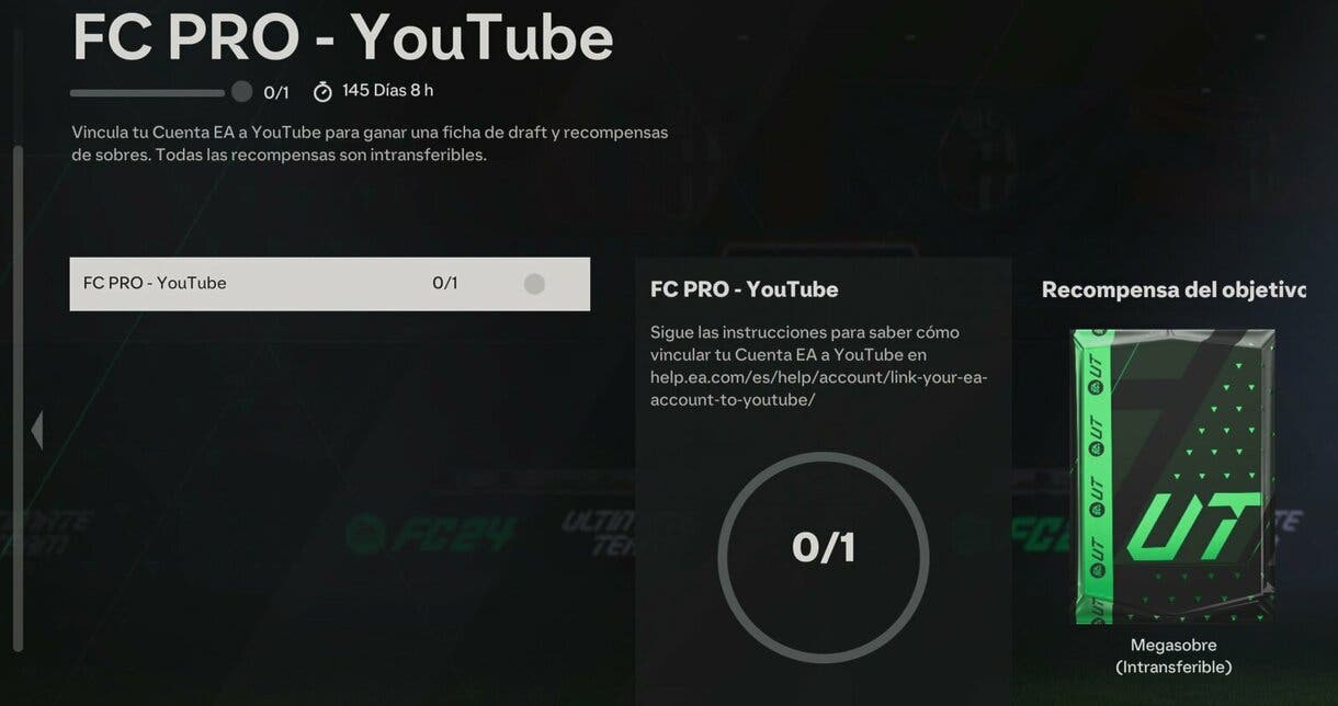 Grupo de Objetivos FC PRO - Youtube EA Sports FC 24 Ultimate Team