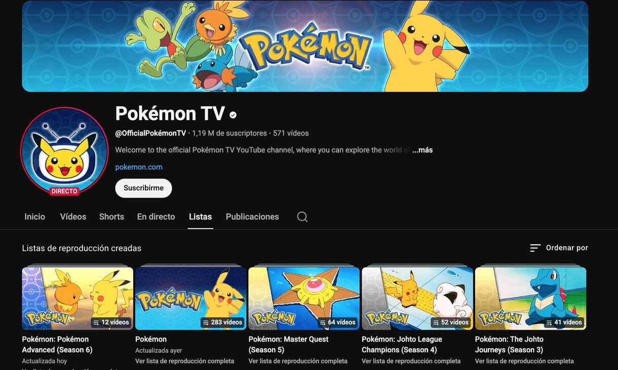 Pokemon en YouTube