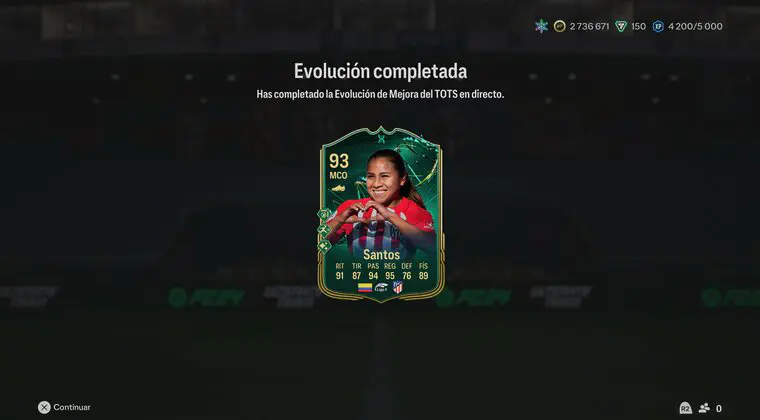 Imagen de EA Sports FC 24: evolucioné a Leicy Santos TOTS Live y ahora es una carta brutal