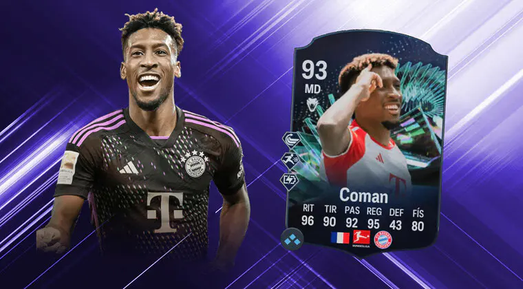 Imagen de EA Sports FC 24: review de Coman TOTS Moments. ¿Opción ideal para la banda izquierda?
