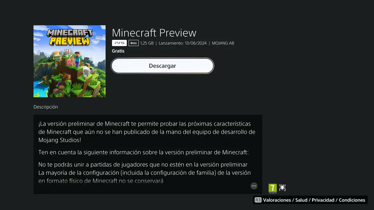 Minecraft PS5